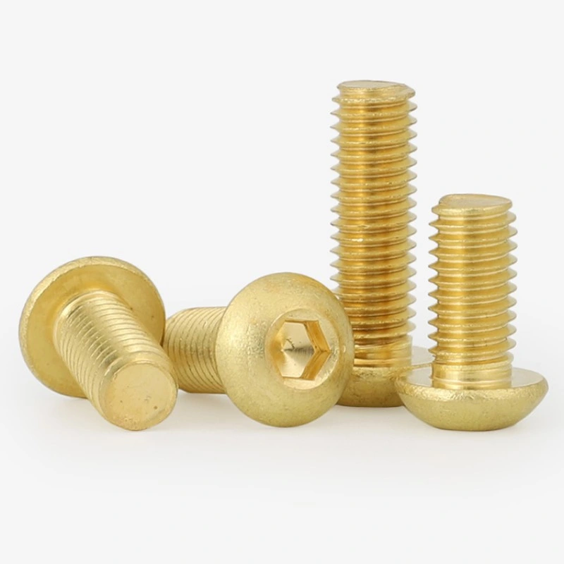 Brass Half Round Head Socket Head Cap Screw Customization of Non-Standard Copper Screws