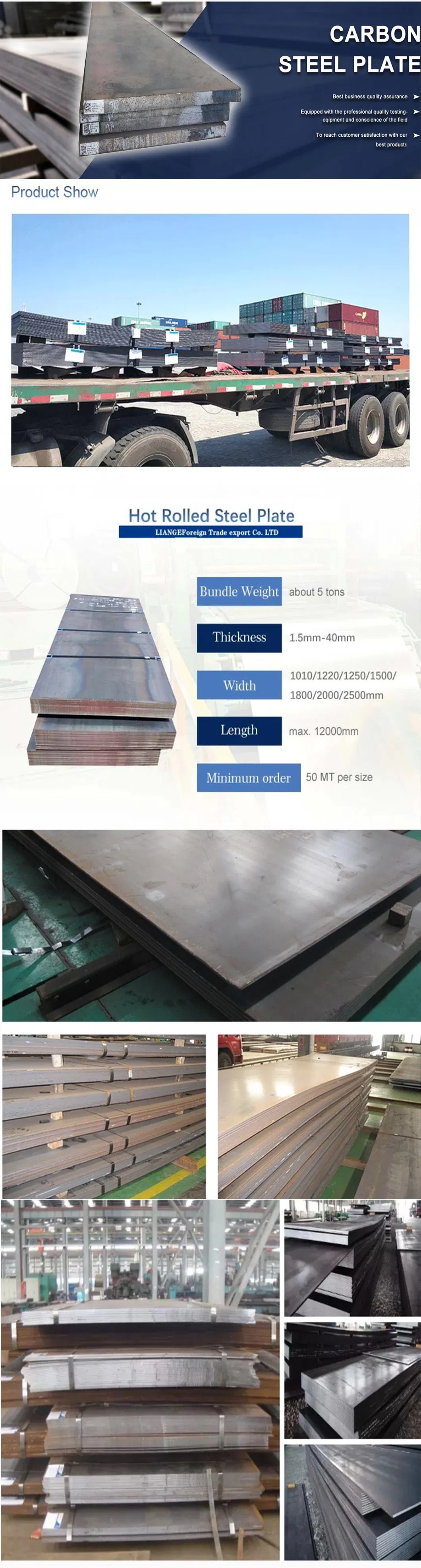 A283 Grade C Mild Carbon 12mm 10mm Thick Steel Plate