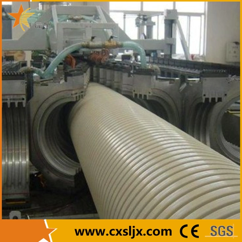 HDPE/PVC Double Wall Corrugated Pipe Extrusion Line Machine, Double Wall Corrugated Hose Making Machine