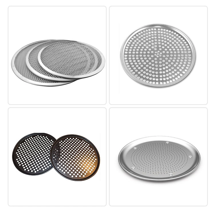 12 Inch Aluminum Round Pizza Screen Wire Mesh Pizza Baking Tray Net Plate