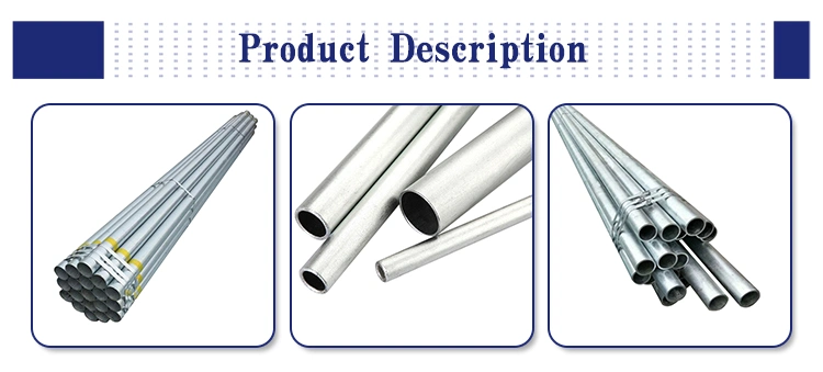 Hot DIP G550 Z30 Galvanized Mild Carbon Steel Pipe Round Square Tube