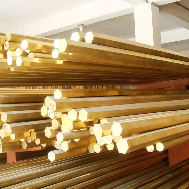 H59/H62 Brass Rod, Fine Brass Rod, Hexagonal Brass Rod Are All Cuttable