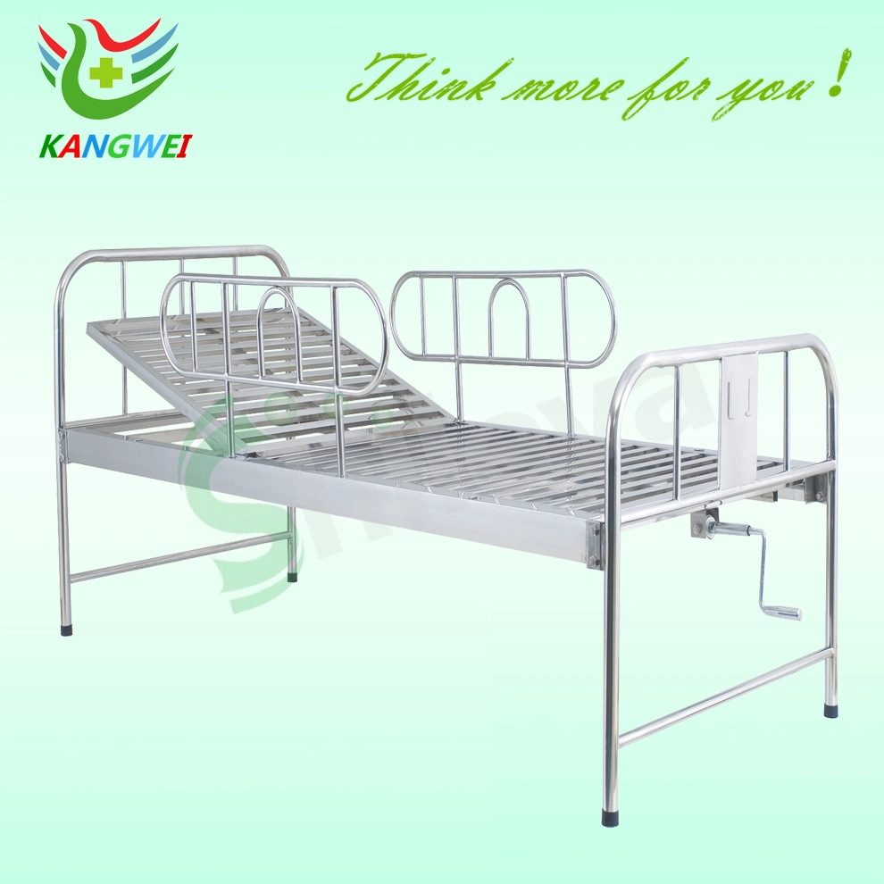 Hospital Furniture Stainless Steel Flat Bed Medical Bed Slv-B4001s