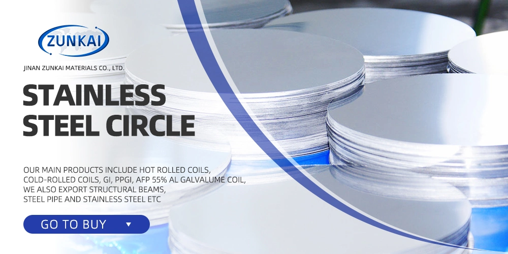 0.3mm 0.4mm 0.5mm Thickness Prime Cold Rolled Soft Ba Bright Stainless Steel Round Plate