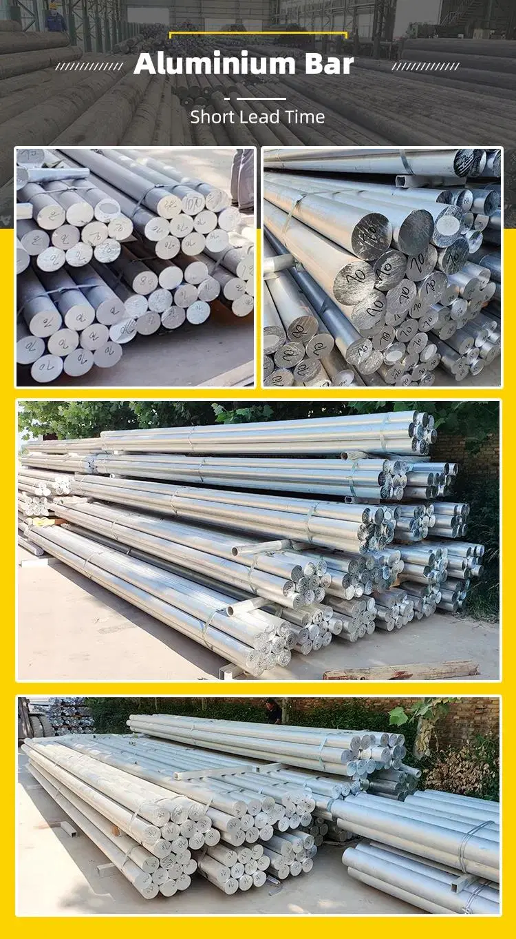 Aluminum Rod Steel 3003 4032 5052 6061 6101 7075 2mm 6mm 10mm 30mm Aluminium Round Bar Stock Supplier