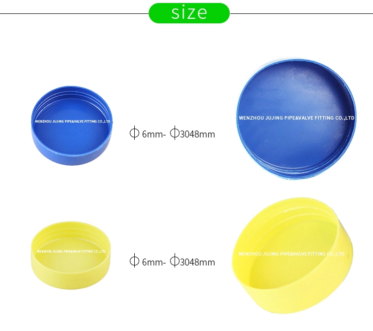 PVC Plastic Pipe End Cap 1/2 Inch Pipe Protection Cap Plug Pipe External Cap for Round Steel Tubing