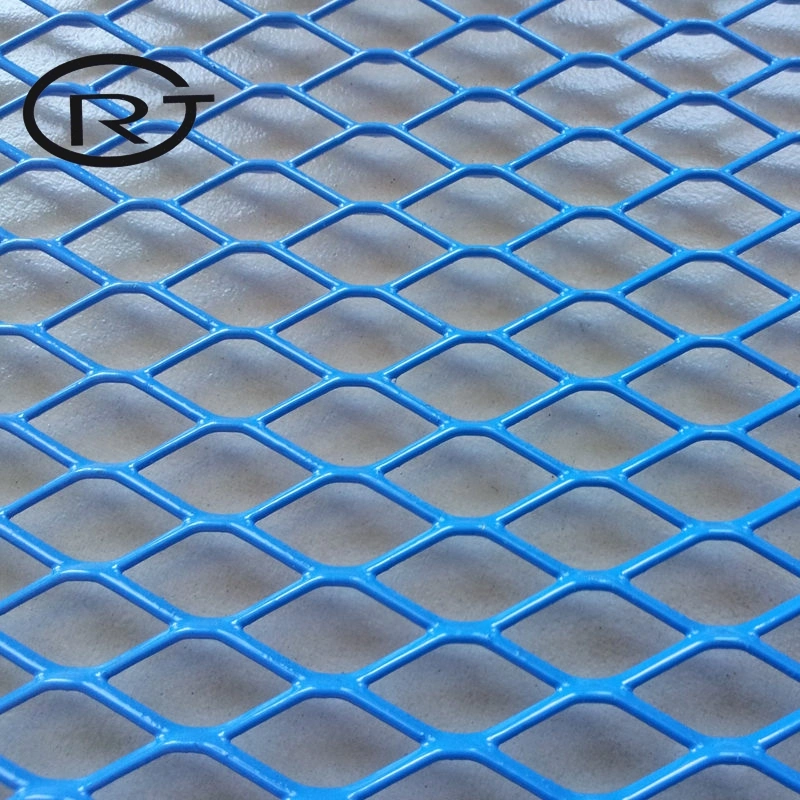 4FT X 8FT Sheet of 5X10mm Mild Steel Expanded Metal Diamond Mesh