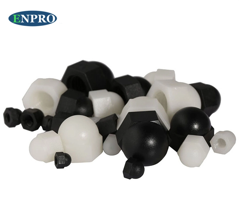 PA66 M5 M6 M8 Plasticpolyamide Lock Half Round Nylon Cap Nut