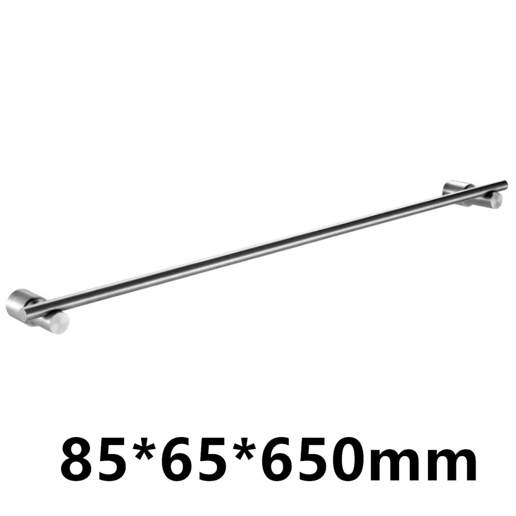 Stainless Steel 304 Little Round Base Single Towel Bar