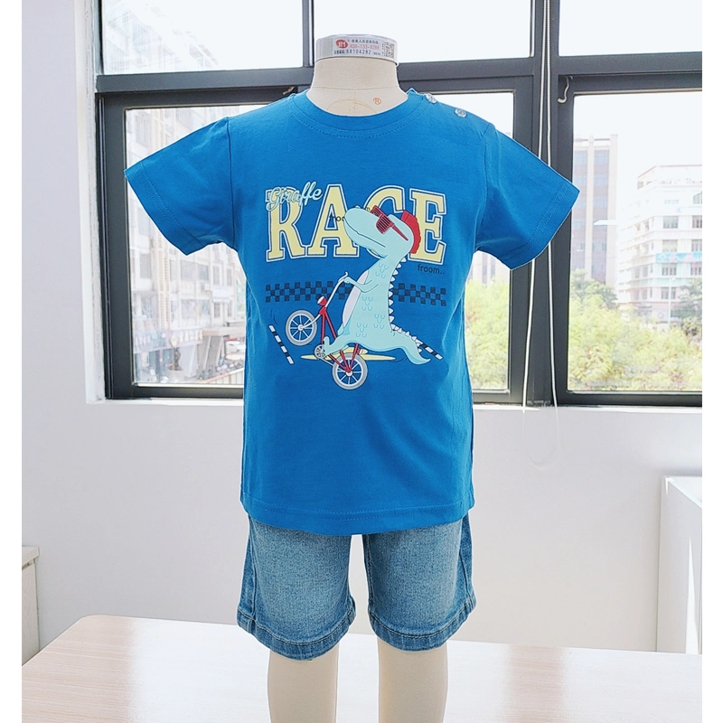 Fashion Boy Clothes Set Short Sleeve High Quality Cotton Clothing