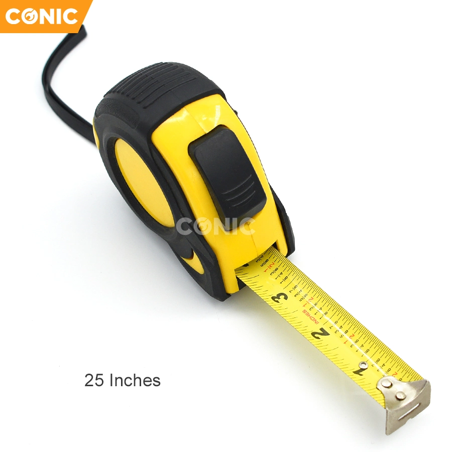 25 Inches Professional Auto Lock Measuring Tape Inch Steel Tape Measure