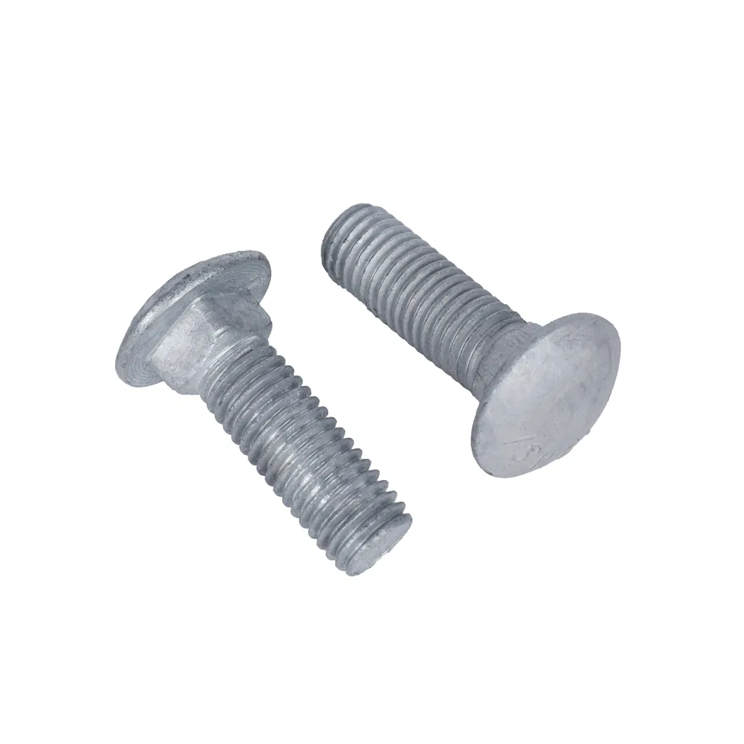 High Quality Zinc Plated Round Head Carriage Square Neck DIN 603 Bolts