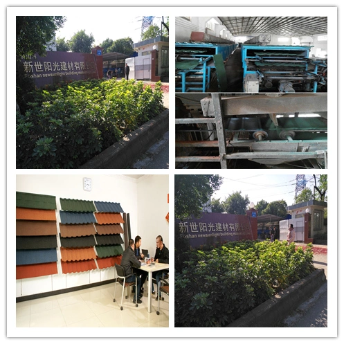 1340*420mm Colour Stone Coated Metal Roofing Tiles / New Building Construction Materials Metal