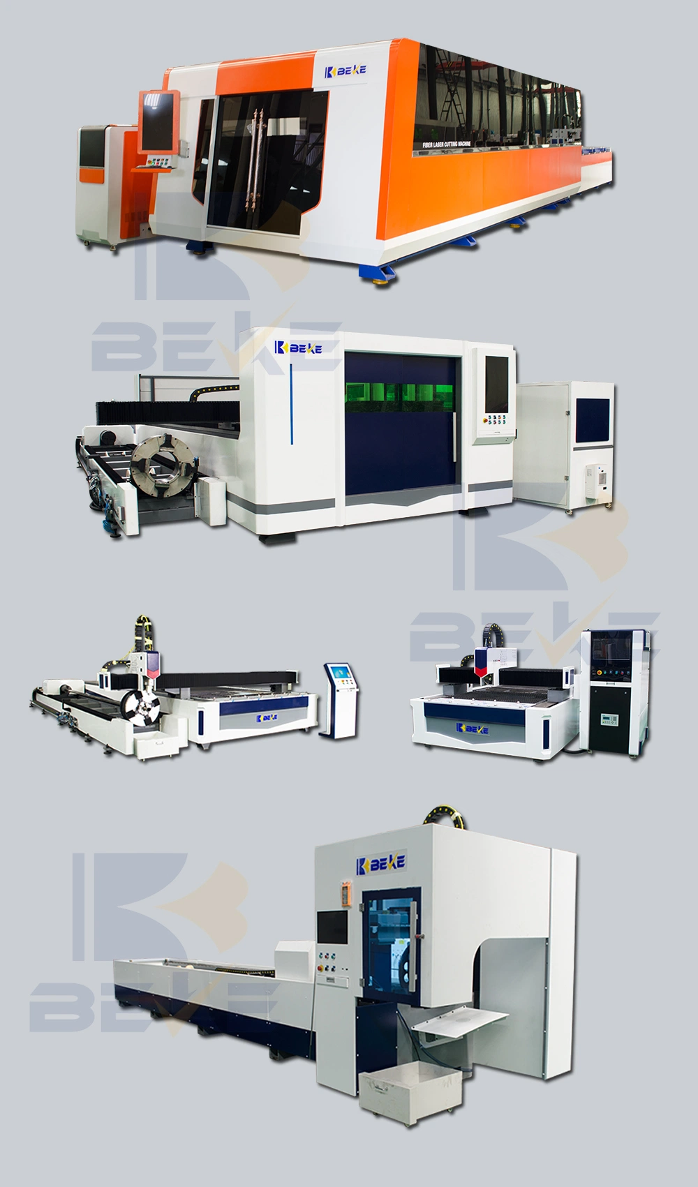 Nanjing Beke Factory Price 6020 Round Closed Stainless Steel Sheet Laser Cutter