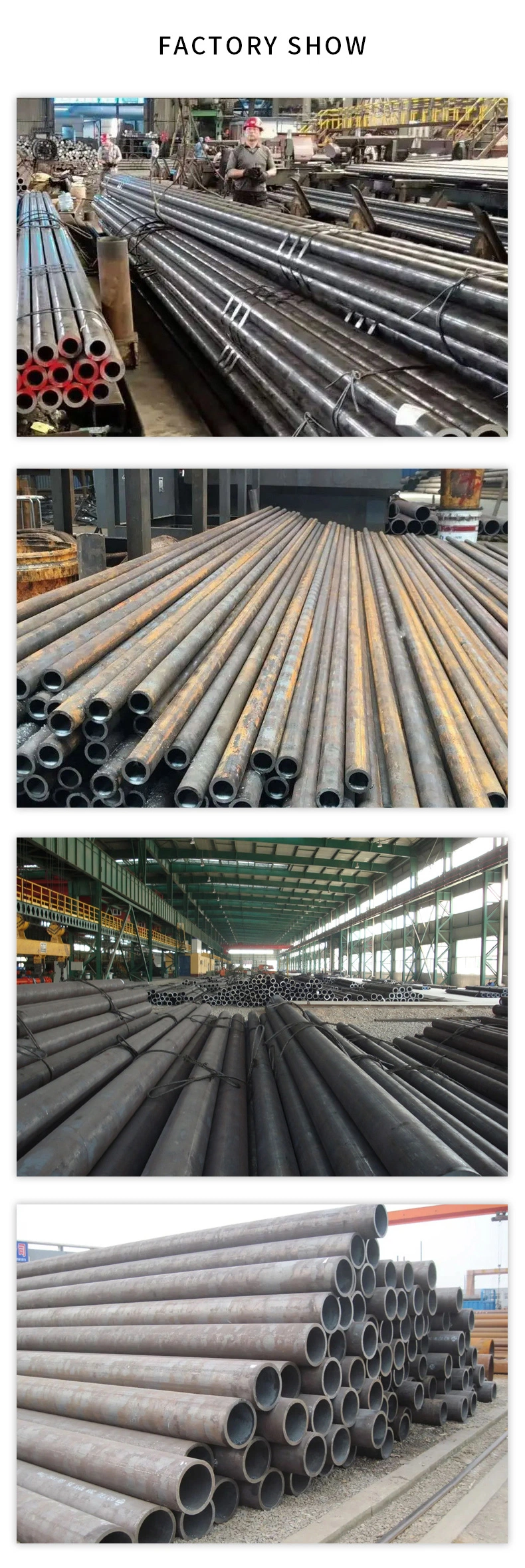 Hot DIP 8 Inch Schedule 40 DN200 Round Galvanized Steel Tube Tubing Carbon Seamless Steel Pipes