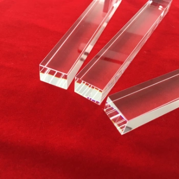 High Temperature Resistance Purity Customize Square Clear Silica Quartz Glass Rod for UV Light Guide