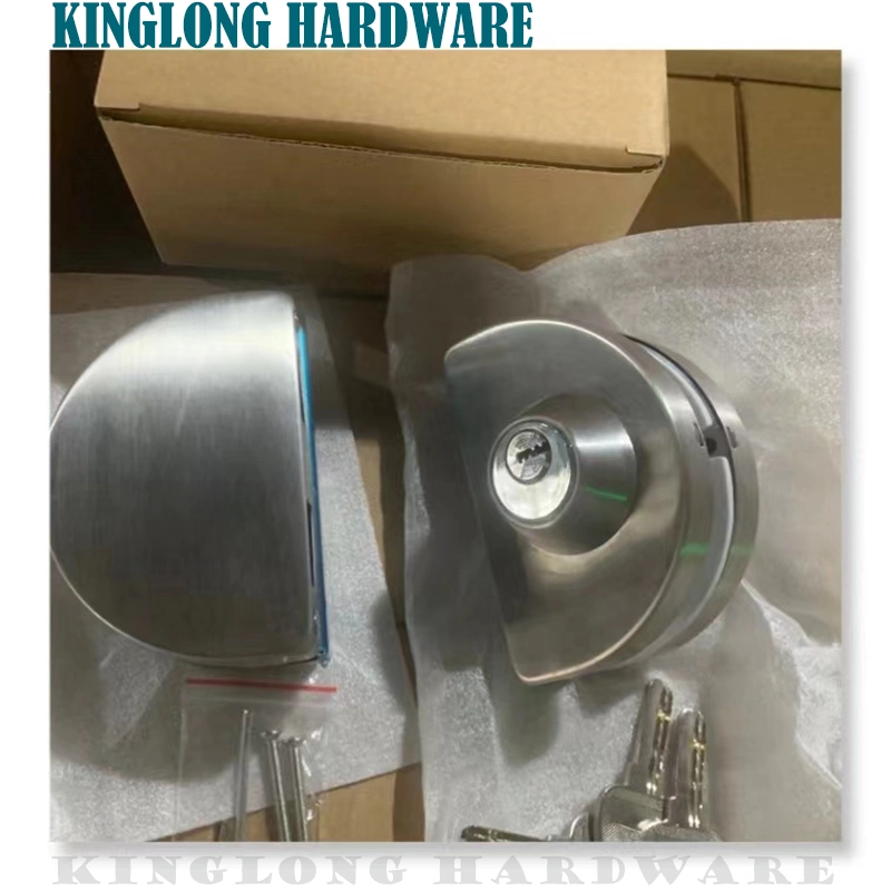 Stainless Steel Commercial Durable Metal Chrome 10 mm -12 mm Glass Door Anti-Theft Security Lock