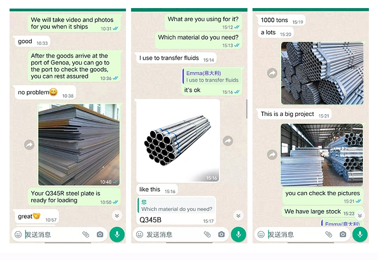 China ERW Mild Structural Welded Black Hot Dipped Galvanized Round Steel Pipe Tube