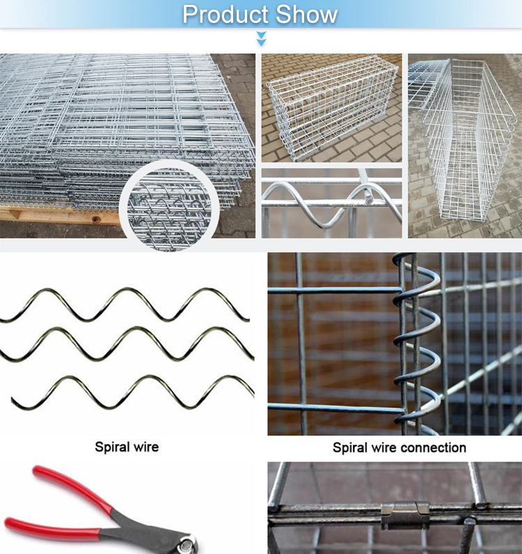 Metal Welded Galvanized Square Hole Welded Gabion Stone Box