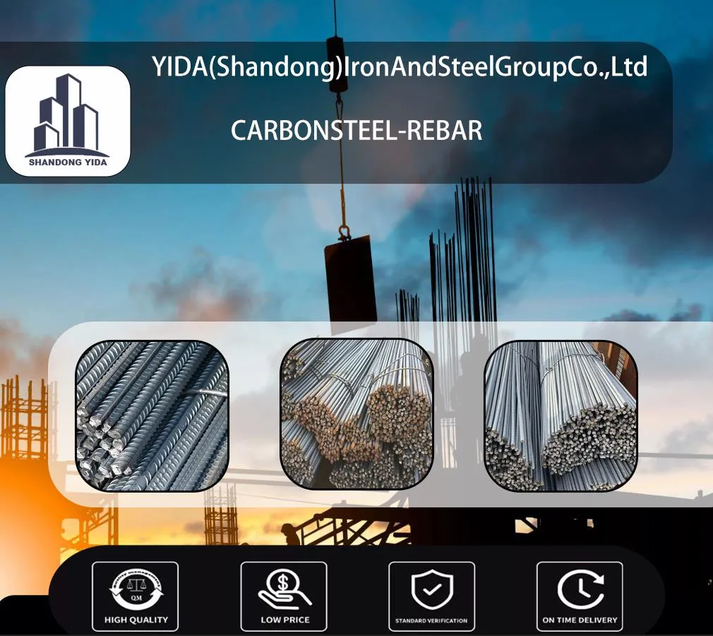6m 12m Steel Bar Q235B Hot Rolled Cold Rolled S235jr Carbon Steel Rebar