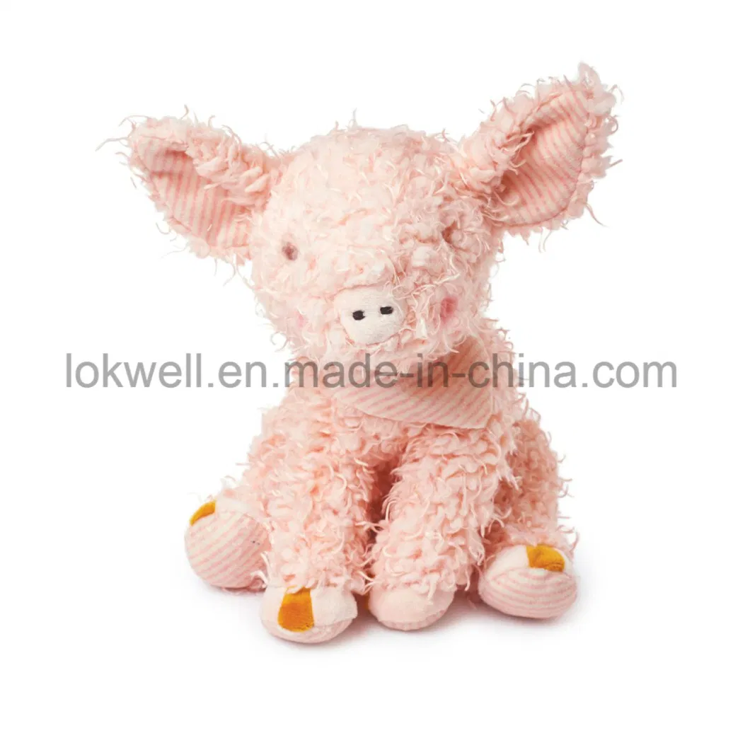 Soft Plush Stuffed Animal Lovely Round Pink Pig Toy
