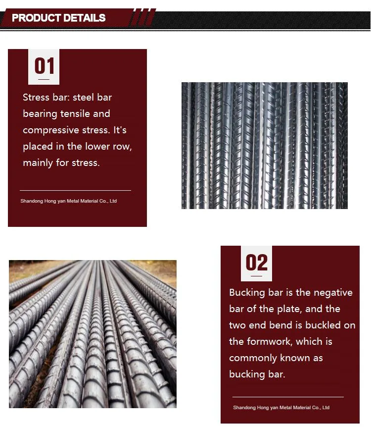 China Hot Rolled 6mm 8mm 12mm Steel Bar Rebar Iron Rod Price