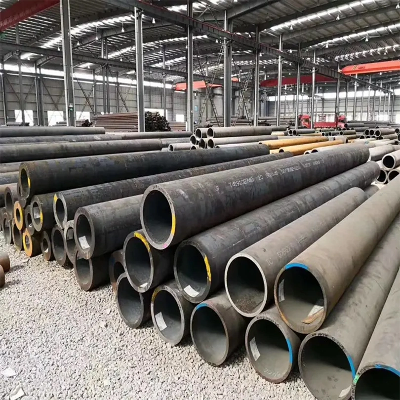 High Quality ASTM A106 A53 Sch40 Q235A Q235B Q345 8mm 10mm API EMT Mild Fluid Water Gas Round Hot Rolled Carbon Steel Pipe Tube