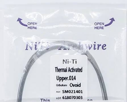 Dental Orthodontic Thermal Active Niti Rectangular Round Orthodontic Arch Wire