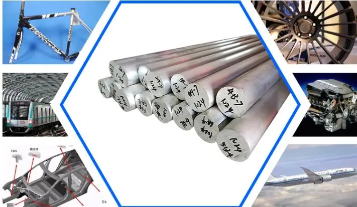 Aluminum Rod Steel 3003 4032 5052 6061 6101 7075 Aluminium Round Bar