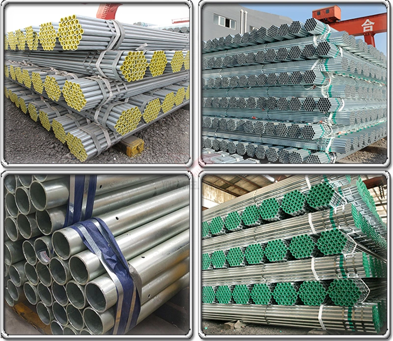 Round Welded Gi Pipe Q195 Carbon Steel Pre Galvanized ERW Steel Pipe