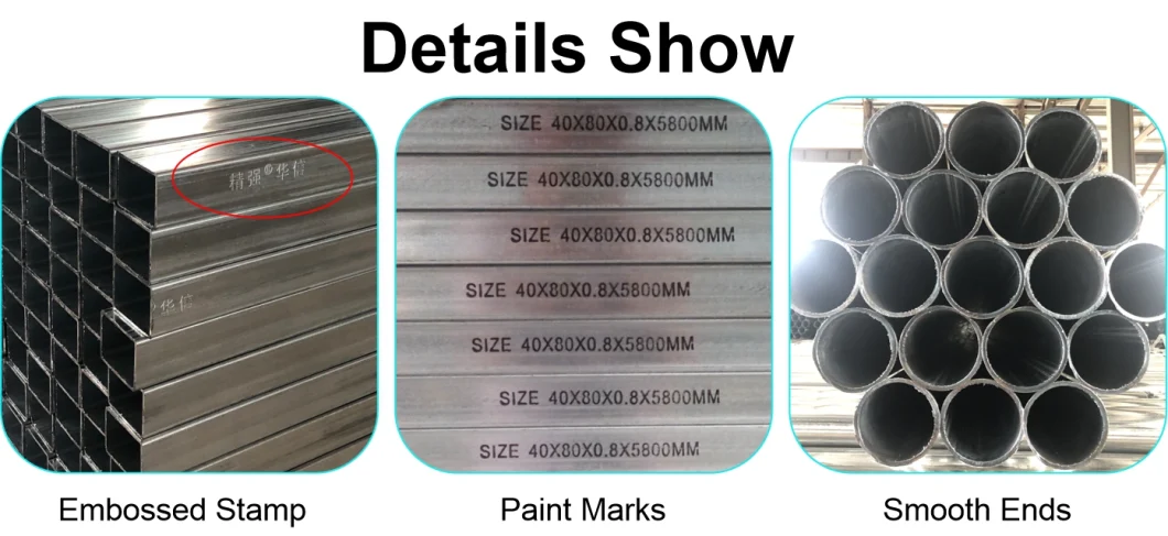ASTM A36 4 Inch Schedule 20 40 Carbon Steel Galvanized Round Tubing