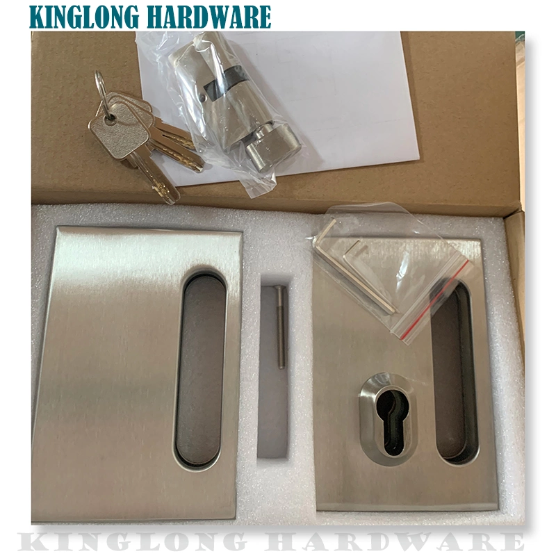 Stainless Steel Commercial Durable Metal Chrome 10 mm -12 mm Glass Door Anti-Theft Security Lock