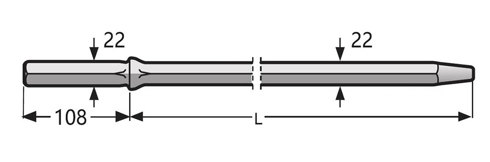 T38 T45 T51 Gt60 EL60 Mf mm Extension Drifter Speed Drill Rod