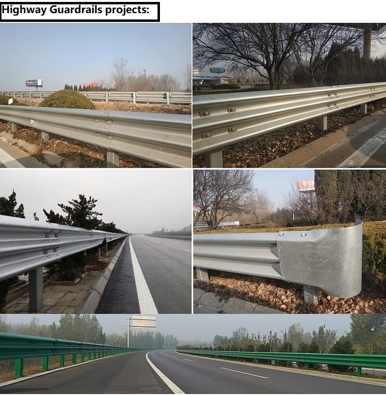 Corrugated Beam Highway Guardrail W Beam Guardrail Dimensions