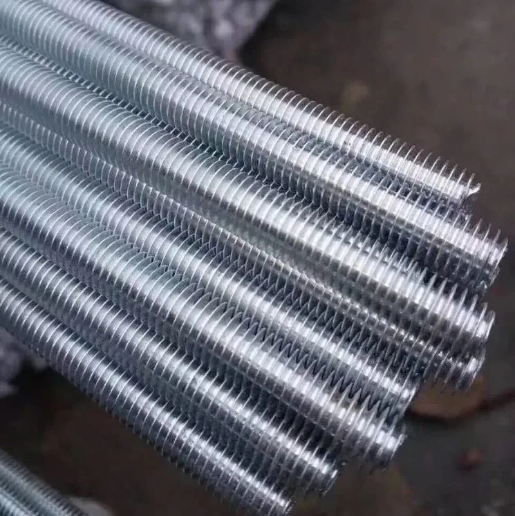 Factory Direct Sale Galvanized DIN975 304 Stainless Steel 9mm 12mm 300 mm M6 M9 M8 M12 M15 Full Thread Screw Rod