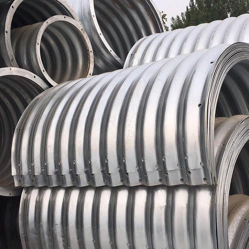 Nestable Semicircular Corrugated Metal Pipe Used in Storm Sewers and Culvert