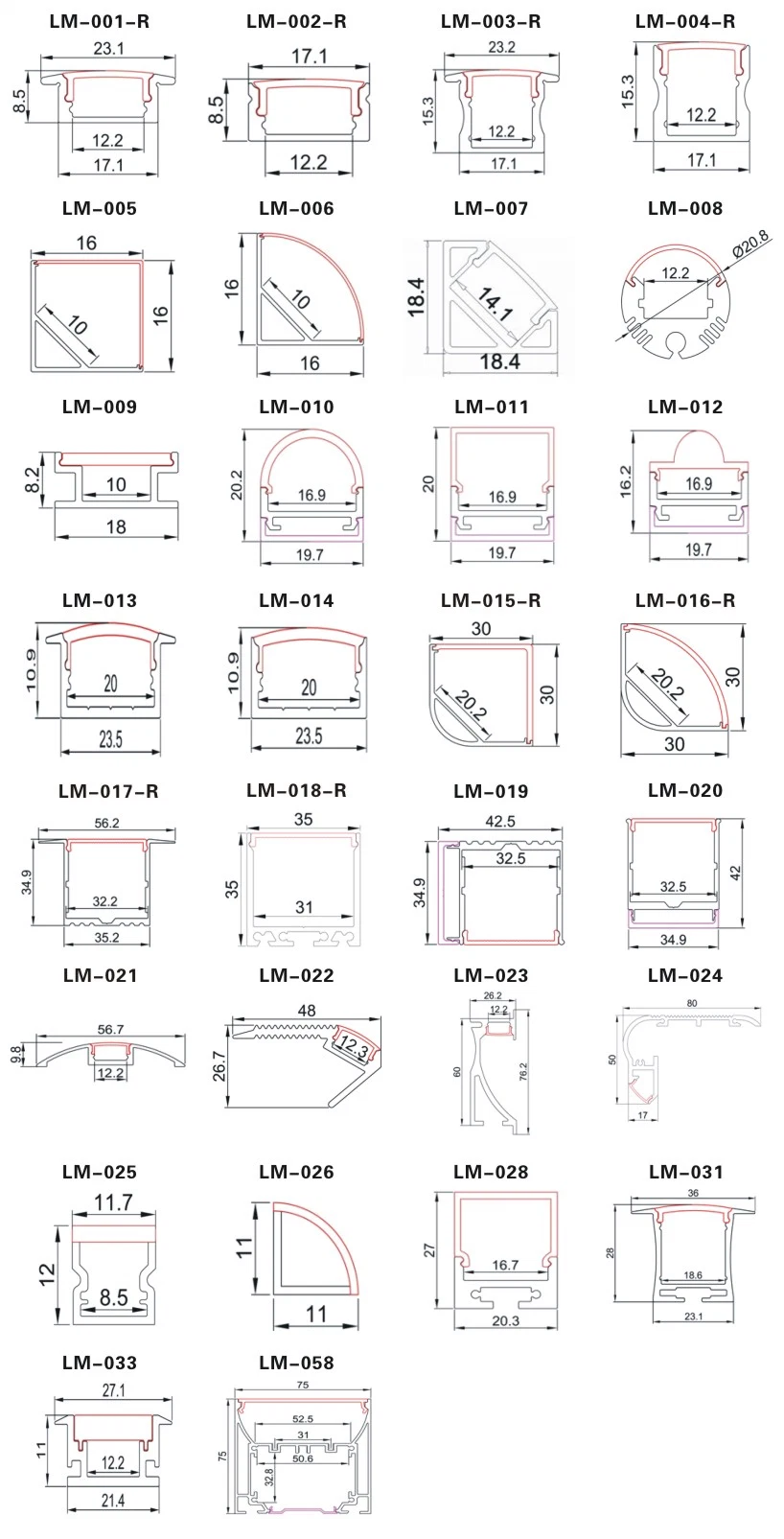 LED Aluminium Profile With 3528 LED Strip Factory Price