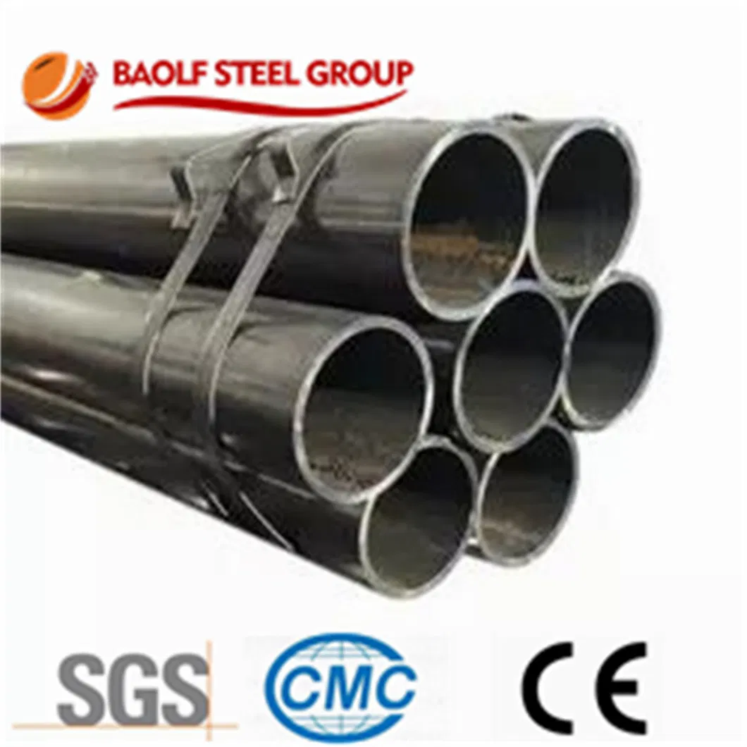 Black Round Pipe Round Hollow Section Oiled Pipes Supplied by 11-Year-History Manufacturer