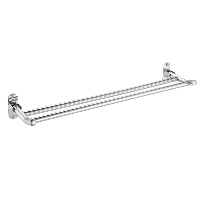 SUS304 Bathroom Accessories Wall Mount Double Towel Bar