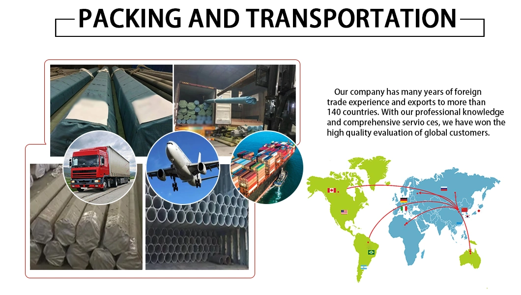 ASTM A213 201 Corrosion Resistant Round Polished Seamless Stainless Steel Pipe