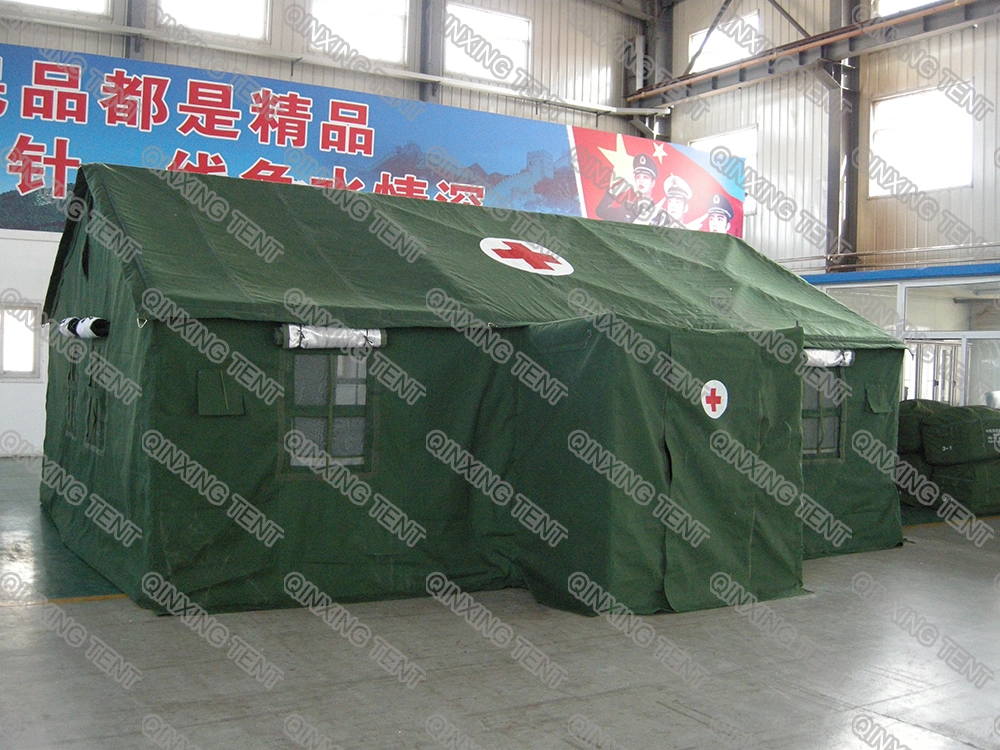 6.6X4.6m Custom High Quality Three Layer Waterproof Outdoor Military Style Medical Tent