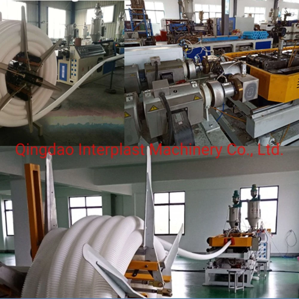 Plastic LDPE/HDPE/PVC/PP Single Wall Corrugated Drain Pipe/Tube Production Machine