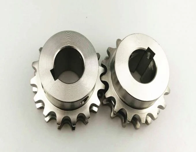 Steel C45 Plate Finished Bore Roller Chains Sprockets