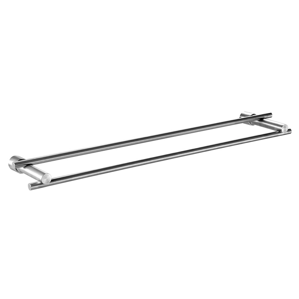 SUS304 Bathroom Accessories Wall Mount Double Towel Bar