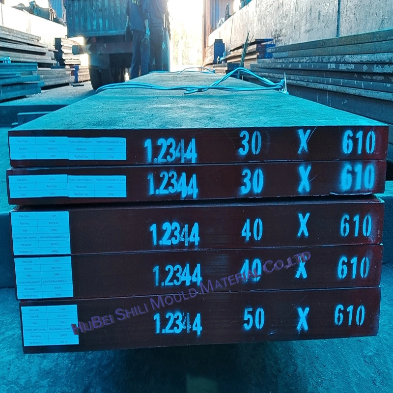Hot Rolled Alloy Steel Plates / Hot Forged Tool Steel Rounds / in Black /Turning/ Milling 4Cr5MoSiV1/1.2344/H13/SKD61-Ex-Inventory