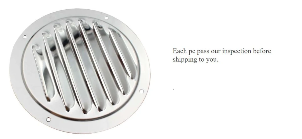 Stainless Steel 316 Circular Ventilation Plate Exhaust Port Ventilation Plate Louver Air Outlet