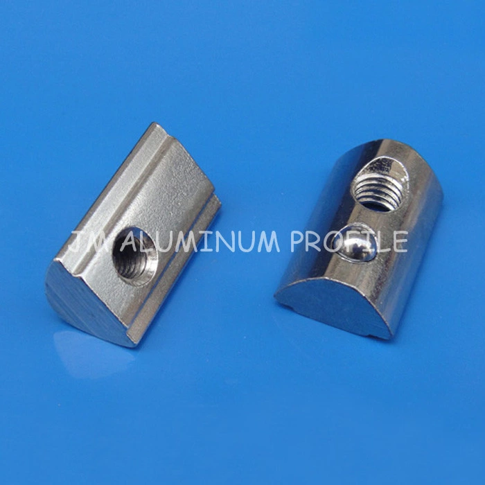 Half Round Nut T Nut / Roll-in T-Slot Nut for Aluminum Profiles