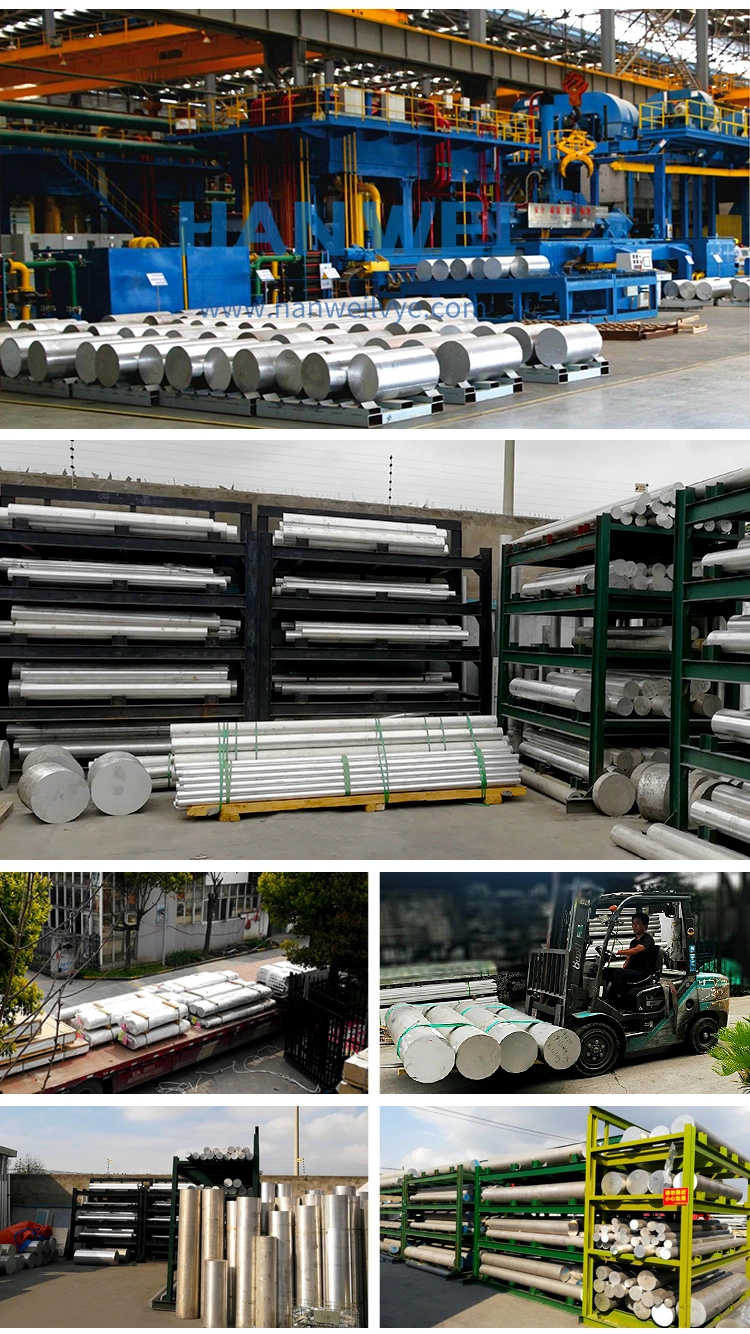 1060 6061 6082 7075 Aluminio Round Bar Aluminum Rod