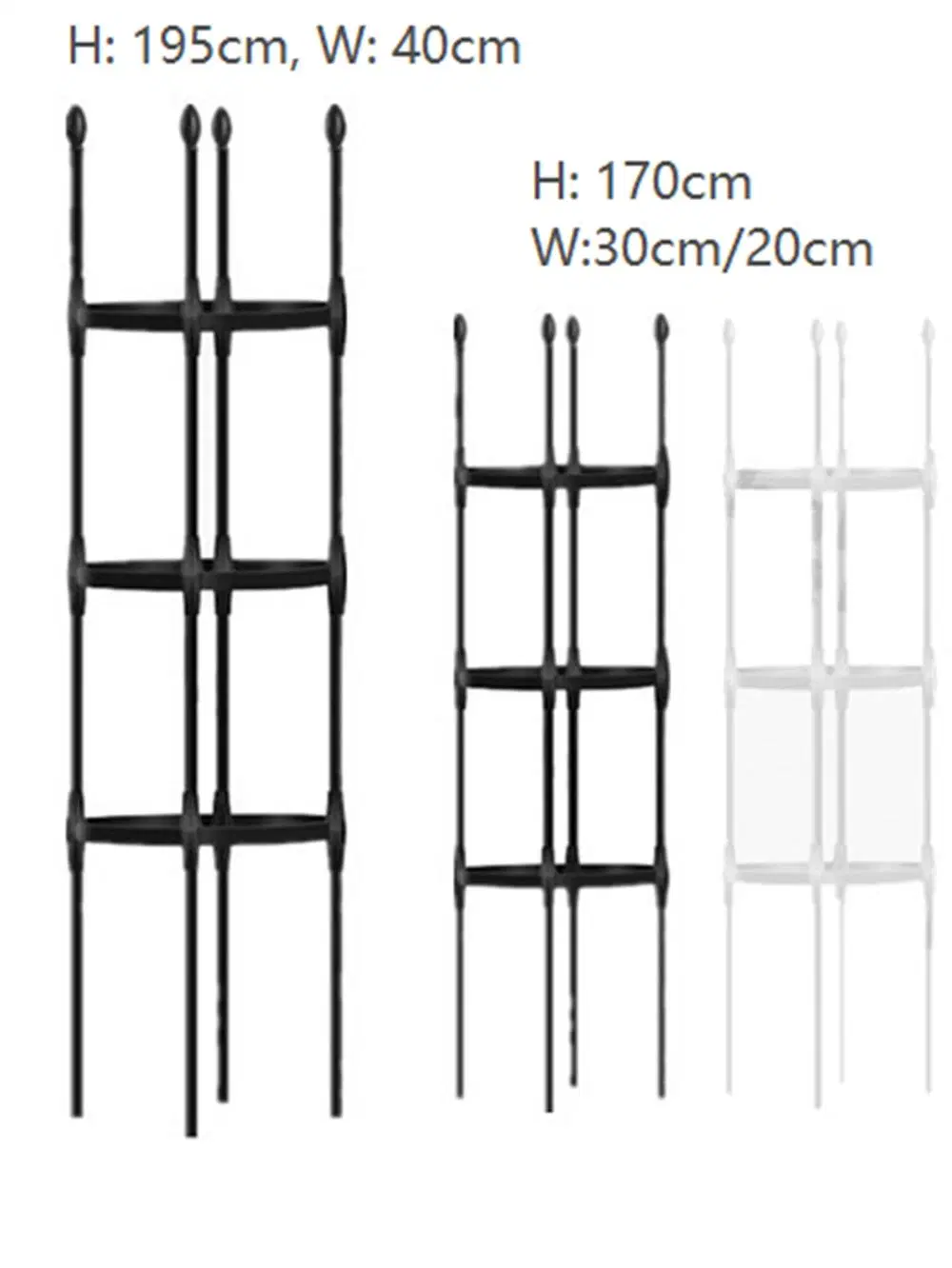 Straight Type Garden Plant Lianas Climbing Trellis Outdoor Flower Metal Support Rod