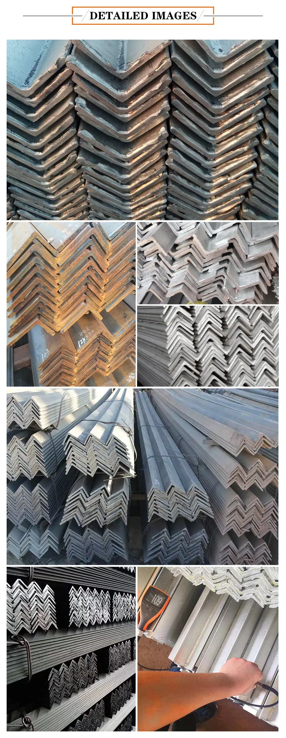 Angle Line Structural Steel / Ss41b Steel Angle Bar / Steel Angle 100X100X6 Mild Carbon Steel